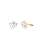 1.80 CTW 14K Toi et Moi Lab Grown Diamond Studs by Orlina Fine