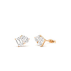 1.80 CTW 14K Toi et Moi Lab Grown Diamond Studs - view 2