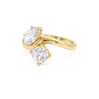 1.50 CTW 14K Prong Setting Marquise & Round Lab Grown Diamond Toi Moi Ring - view 4