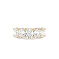 2.75 CTW 14K Prong Setting Five Stone Oval Shape Lab Grown Diamond Anniversary Ring by Orlina Fine