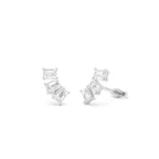 1.20 CTW Lab Grown Emerald Cut Diamond Stud Earrings - view 2