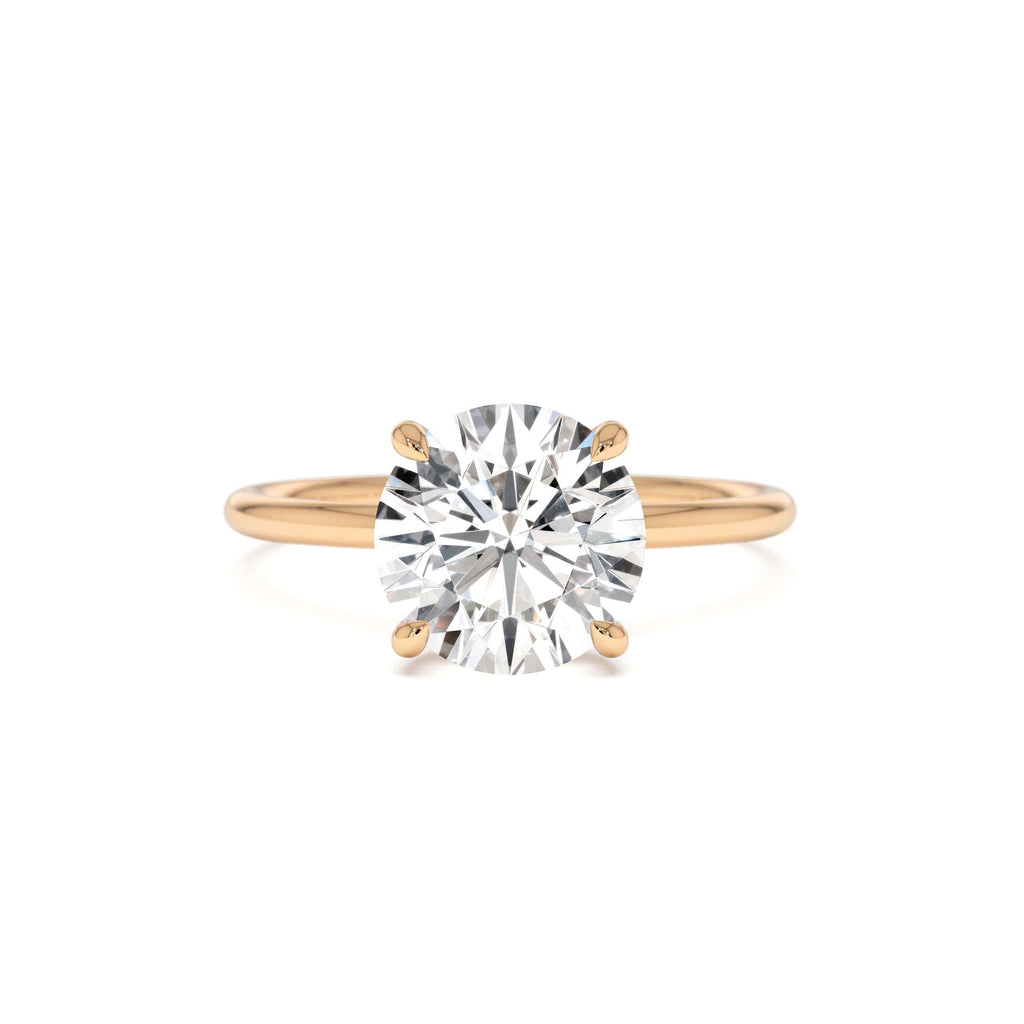 2.00 Ctw 14k Round Brilliant Prong Setting Lab Grown Diamond Engagement Ring – Rosalind - view 2