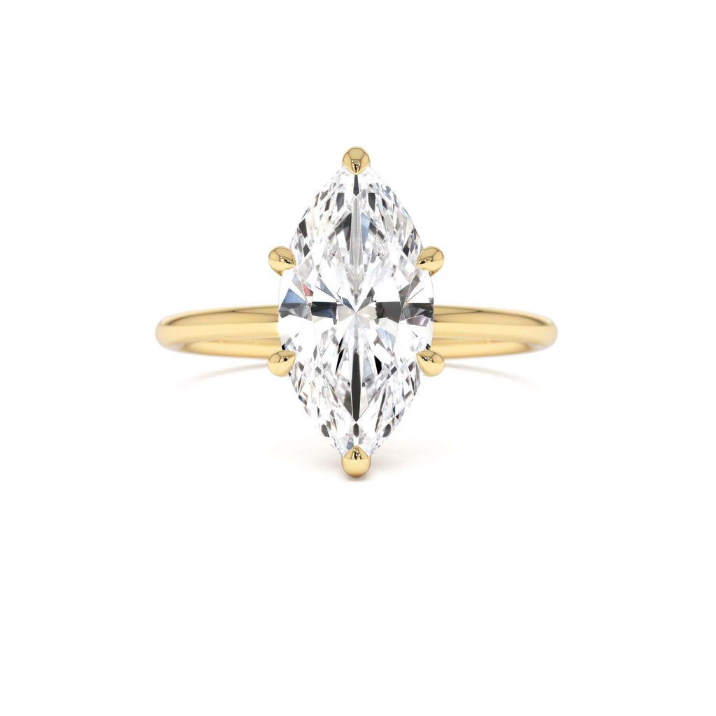 2.00 Ctw 14k Marquise Shape Prong Setting Lab Grown Diamond Engagement Ring – Verity by Orlina Fine
