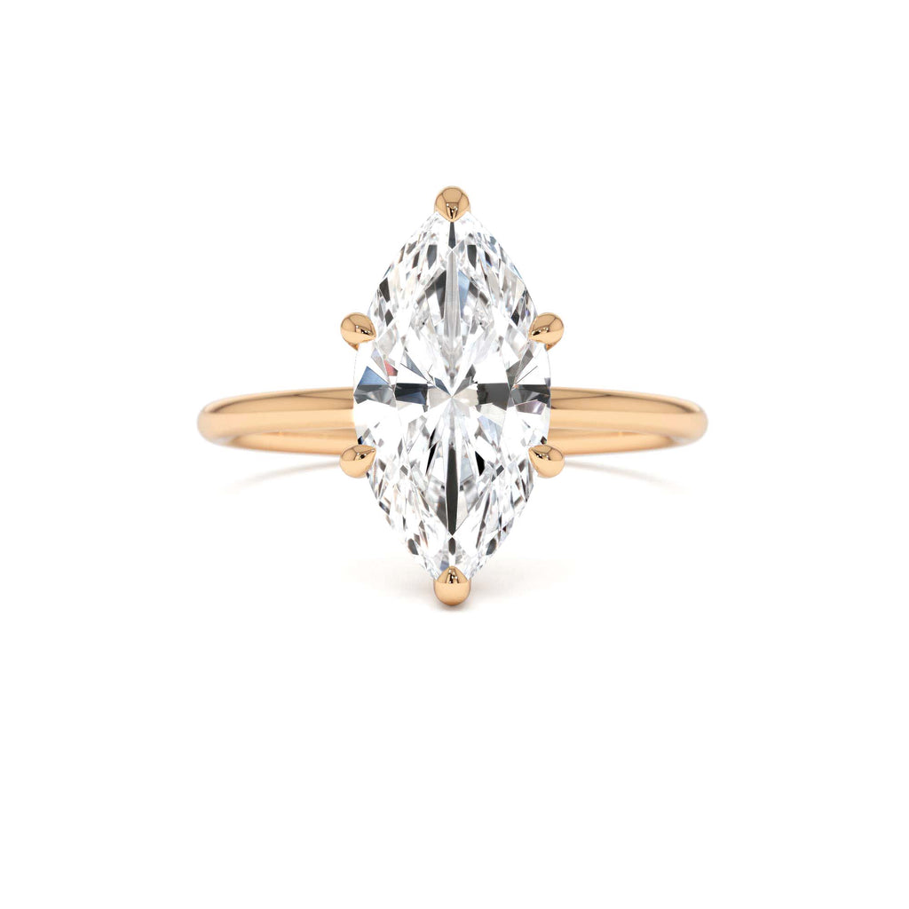 2.00 Ctw 14k Marquise Shape Prong Setting Lab Grown Diamond Engagement Ring – Verity - view 2