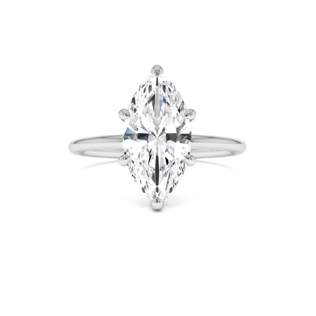 2.00 Ctw 14k Marquise Shape Prong Setting Lab Grown Diamond Engagement Ring – Verity - view 3