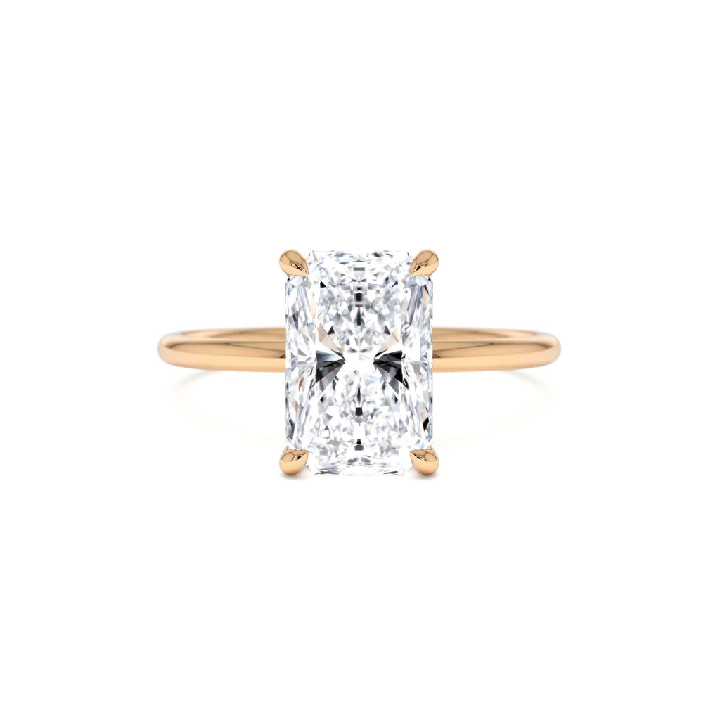 2.00 Ctw 14k Radiant Cut Prong Setting Lab Grown Diamond Engagement Ring – Corinne - view 2