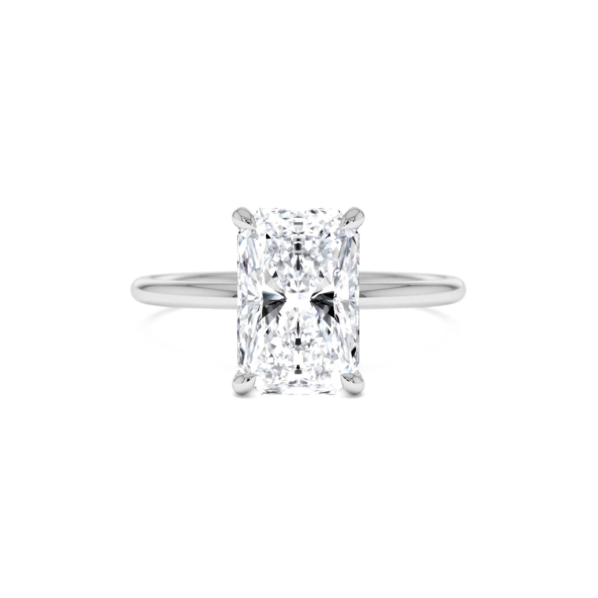 2.00 Ctw 14k Radiant Cut Prong Setting Lab Grown Diamond Engagement Ring – Corinne - view 3