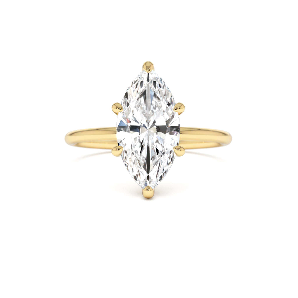 2.00 Ctw 14k Marquise Lab Grown Diamond Engagement Ring with Hidden Halo – Natalia by Orlina Fine