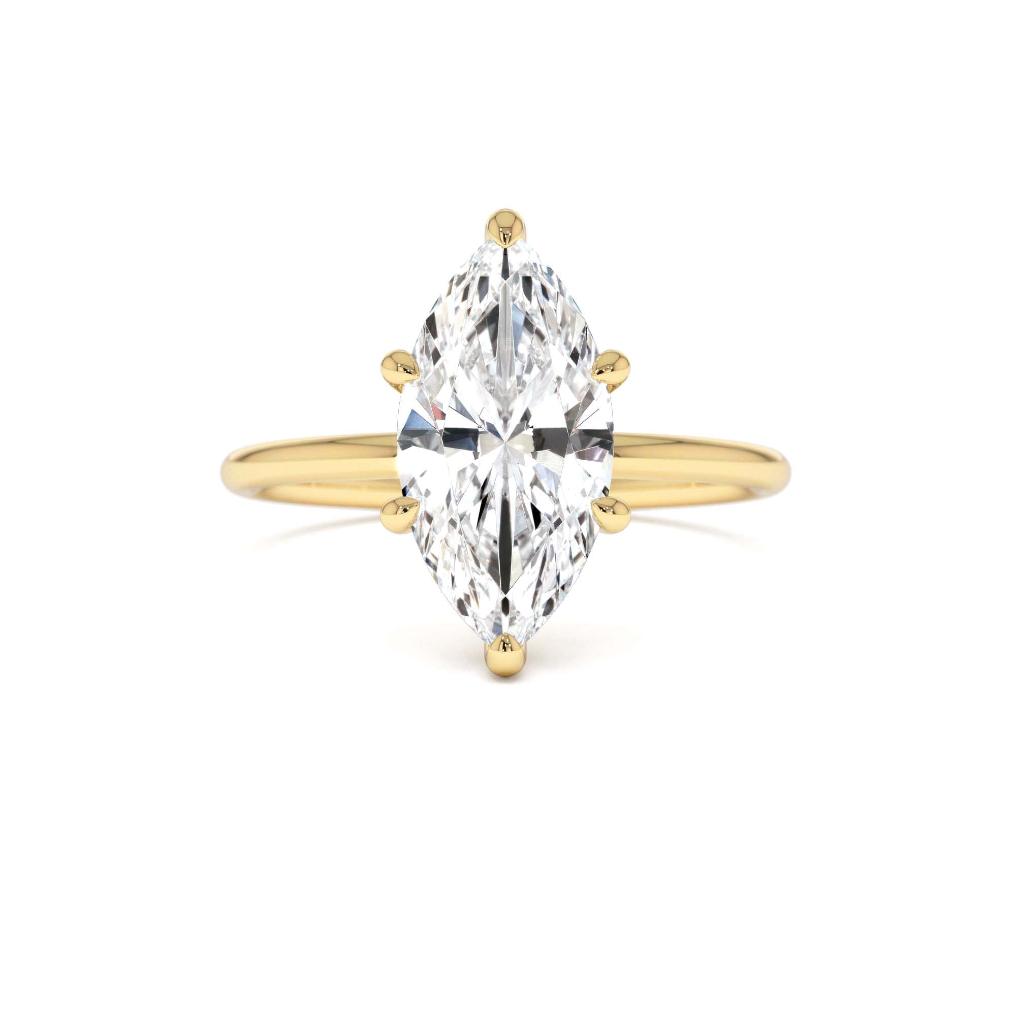 2.00 Ctw 14k Marquise Lab Grown Diamond Engagement Ring with Hidden Halo – Natalia by Orlina Fine