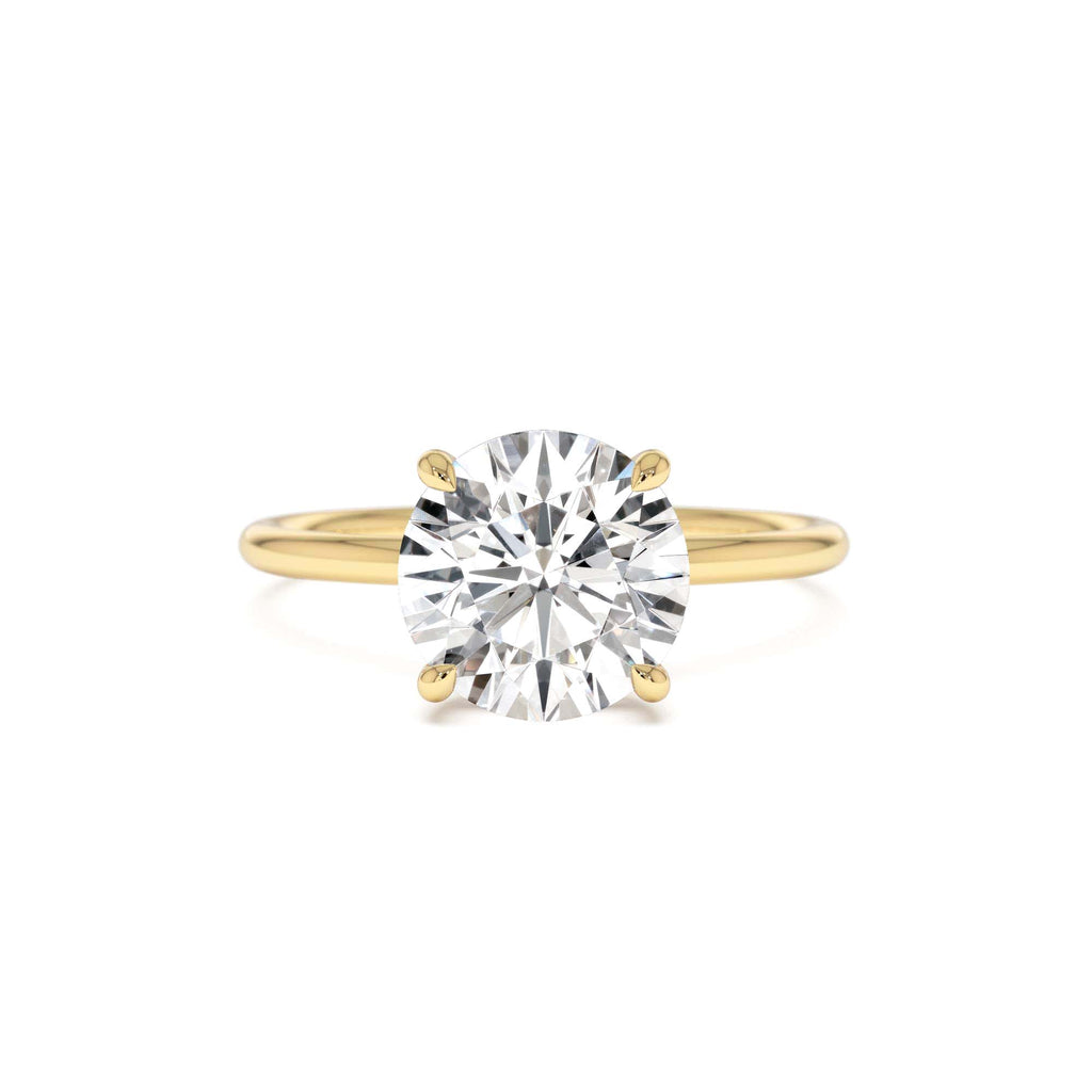 2.00 Ctw 14k Round Brilliant Lab Grown Diamond Engagement Ring with Hidden Halo – Rosalie by Orlina Fine