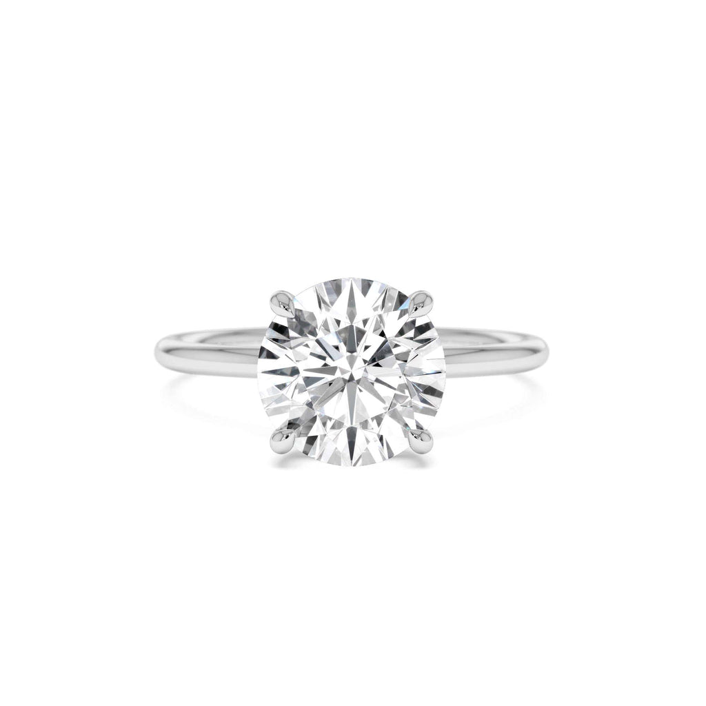 2.00 Ctw 14k Round Brilliant Lab Grown Diamond Engagement Ring with Hidden Halo – Rosalie - view 3