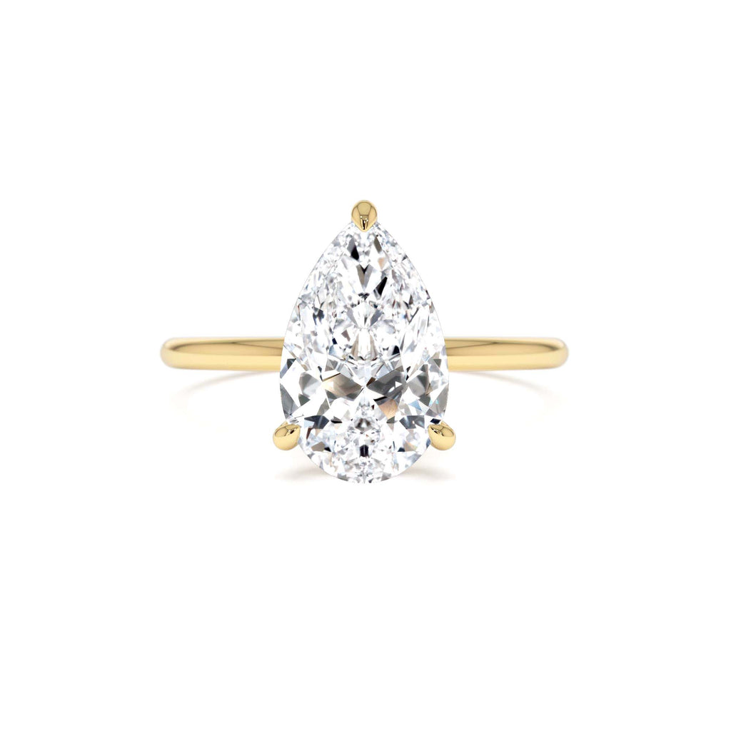 2.00 Ctw 14k Pear Shaped Lab Grown Diamond Hidden Halo Engagement Ring – Amara by Orlina Fine