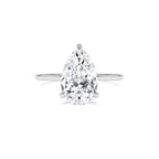 2.00 Ctw 14k Pear Shaped Lab Grown Diamond Hidden Halo Engagement Ring – Amara - view 2