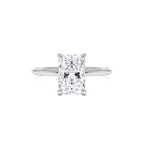 1.50 Ctw 14k Radiant Cut Lab Grown Diamond Hidden Halo Engagement Ring – Aurora - view 2