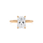 1.50 Ctw 14k Radiant Cut Lab Grown Diamond Hidden Halo Engagement Ring – Aurora - view 3