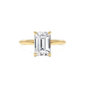 2.10 Ctw 14k Emerald Cut Lab Grown Diamond Hidden Halo Engagement Ring – Vivienne by Orlina Fine