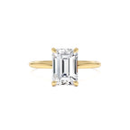 2.10 Ctw 14k Emerald Cut Lab Grown Diamond Hidden Halo Engagement Ring – Vivienne by Orlina Fine