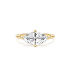 1.50 CTW 14K Marquise Shape West-East Set Lab Grown Diamond Solitaire Ring by Orlina Fine