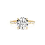 2.40 CTW 14K Round Brilliant Lab Grown Diamond Pavé Setting with Hidden Halo by Orlina Fine