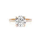 2.40 CTW 14K Round Brilliant Lab Grown Diamond Pavé Setting with Hidden Halo - view 2
