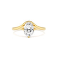 1.00 Ctw 14k Oval Cut Lab Grown Diamond Designer Setting Ring – Nerissa by Orlina Fine