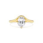 1.00 Ctw 14k Oval Cut Lab Grown Diamond Designer Setting Ring – Nerissa by Orlina Fine