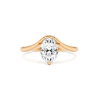 1.00 Ctw 14k Oval Cut Lab Grown Diamond Designer Setting Ring – Nerissa - view 2