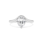 1.00 Ctw 14k Oval Cut Lab Grown Diamond Designer Setting Ring – Nerissa - view 3