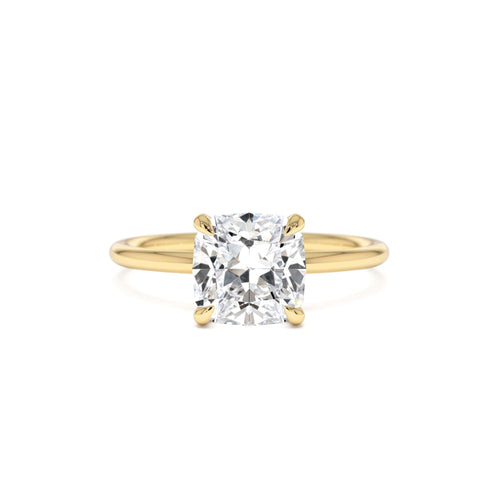 2.00 Ctw 14k Cushion Cut Lab Grown Diamond Engagement Ring by Orlina Fine