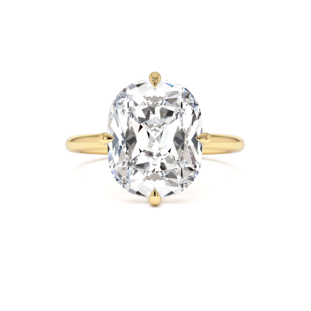 5.05 Ctw 14k Cushion Cut Lab Grown Diamond Engagement Solitaire by Orlina Fine