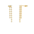 14k Gold Diamond Chandelier Earrings by Orlina Fine