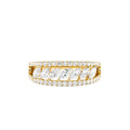 14k Diamond Band with Marquise Center by Orlina Fine