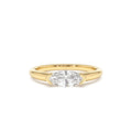 0.75 CTW 14K Marquise Shaped East-West Lab Grown Engagement Ring by Orlina Fine