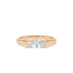 0.75 CTW 14K Marquise Shaped East-West Lab Grown Engagement Ring - view 2