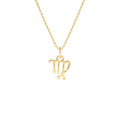 14K Virgo Zodiac Charm Necklace by Orlina Fine