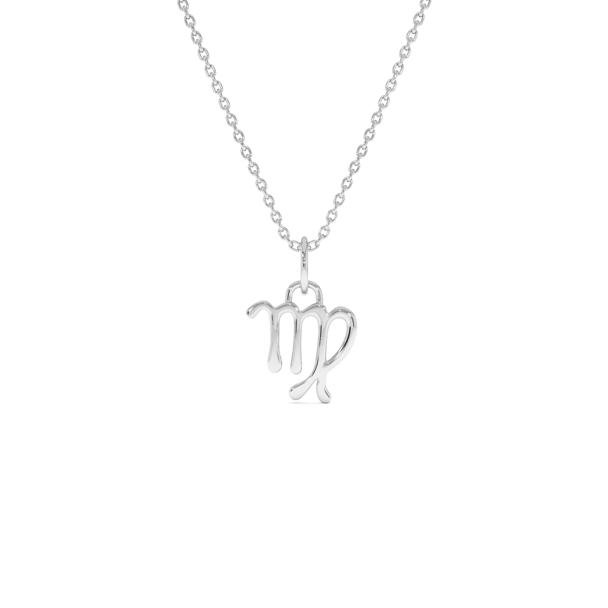14K Virgo Zodiac Charm Necklace - view 2