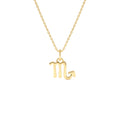 14K Scorpio Zodiac Charm Necklace by Orlina Fine