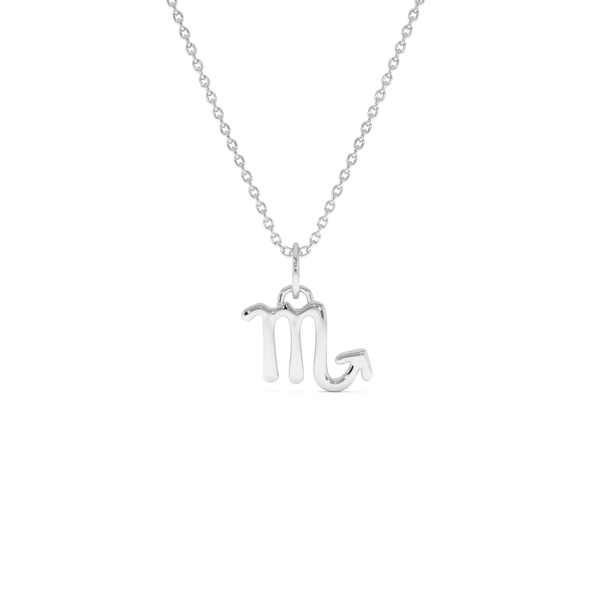 14K Scorpio Zodiac Charm Necklace - view 2