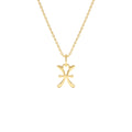 14K Pisces Zodiac Charm Necklace by Orlina Fine