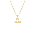 14K Libra Zodiac Charm Necklace by Orlina Fine