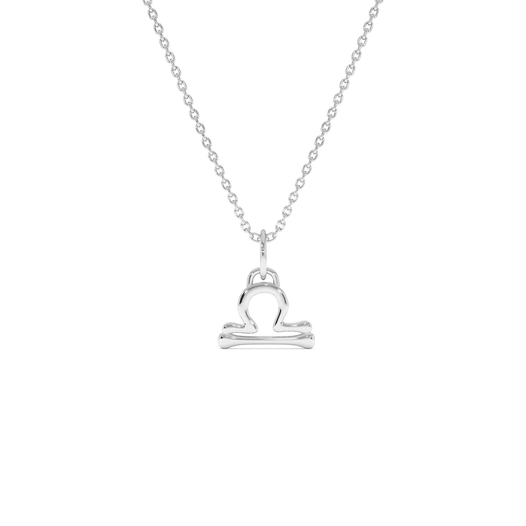 14K Libra Zodiac Charm Necklace - view 2