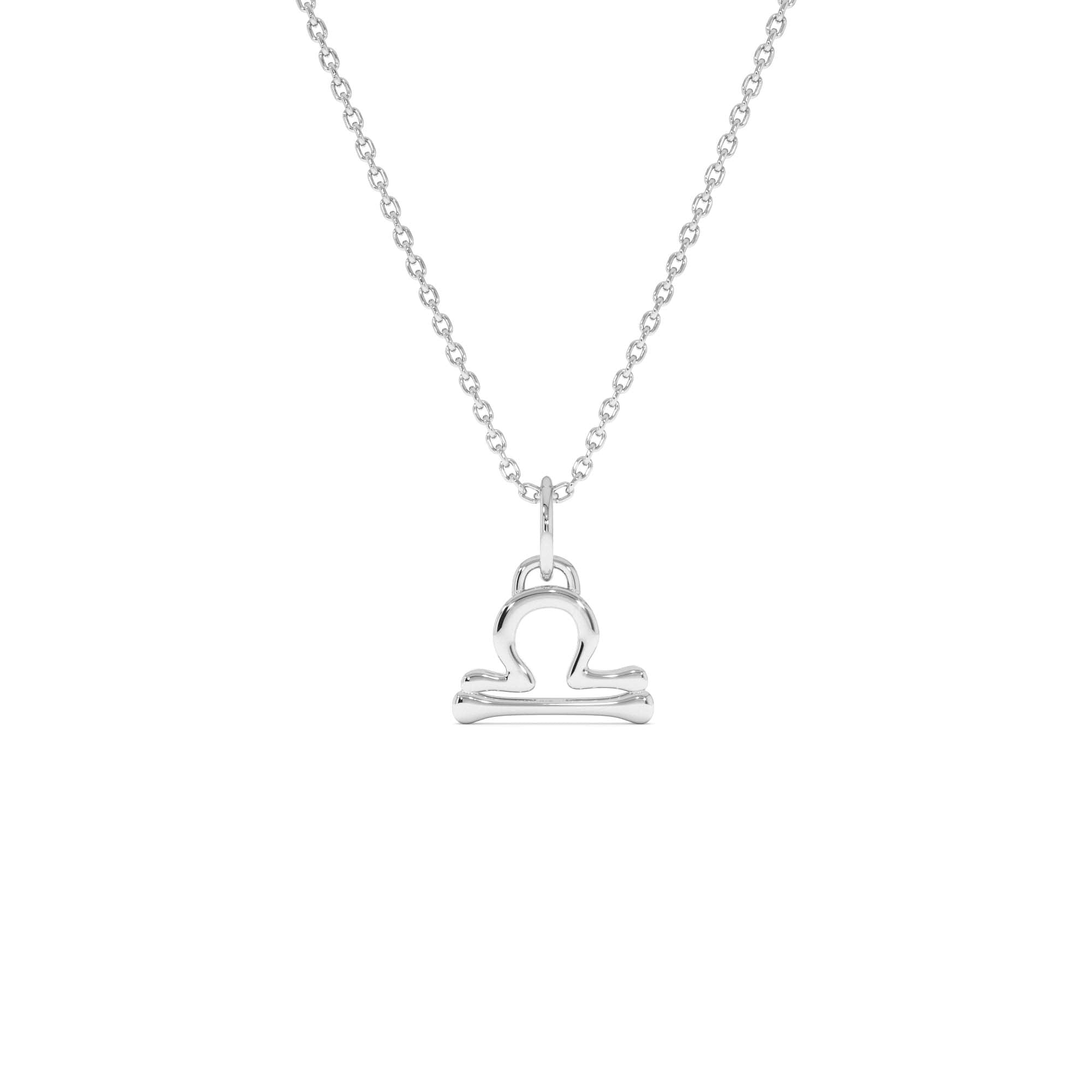 14K Libra Zodiac Charm Necklace - view 2