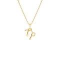 14K Capricorn Zodiac Charm Necklace by Orlina Fine