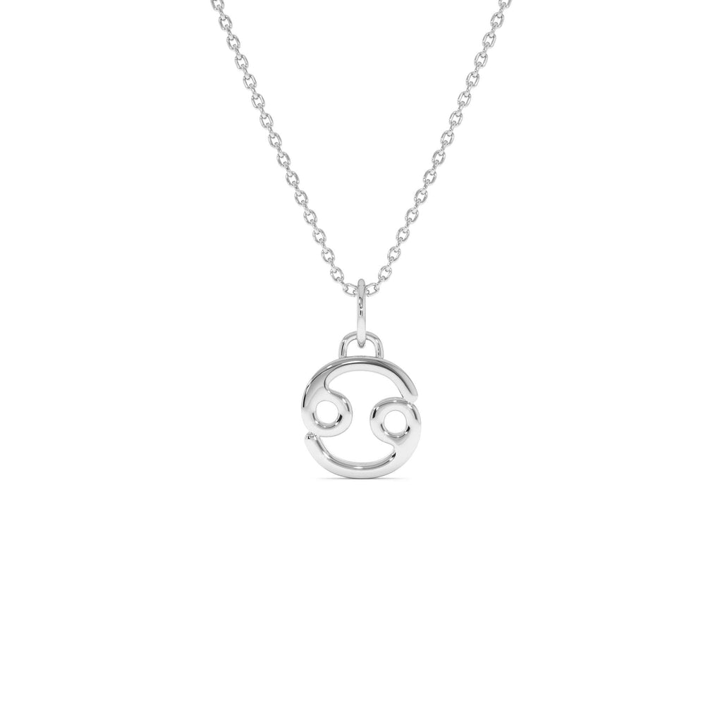 14K Cancer Zodiac Charm Necklace - view 2