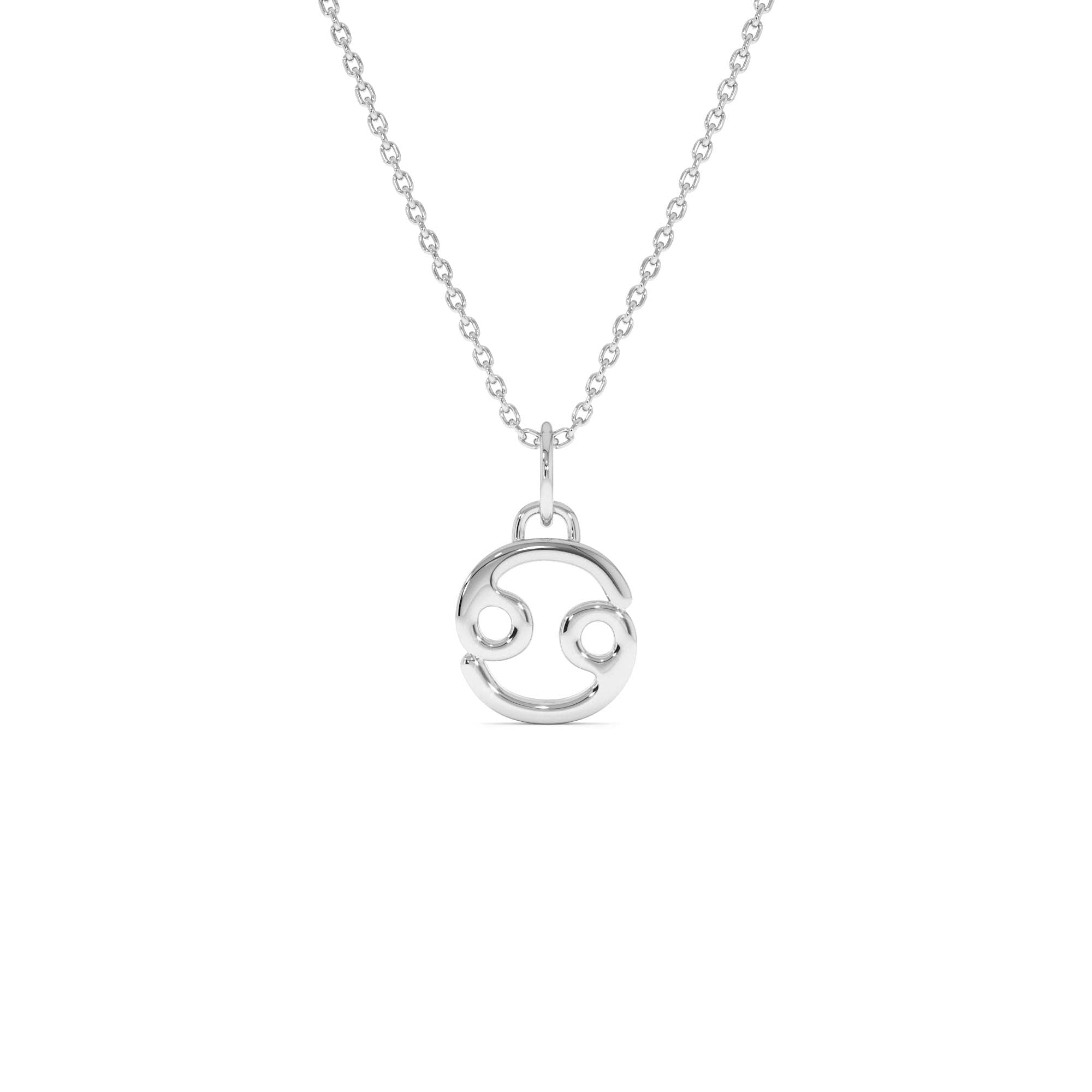 14K Cancer Zodiac Charm Necklace - view 2