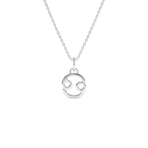 14K Cancer Zodiac Charm Necklace - view 2