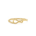 14k Gold Minimalist Knot Band by Orlina Fine