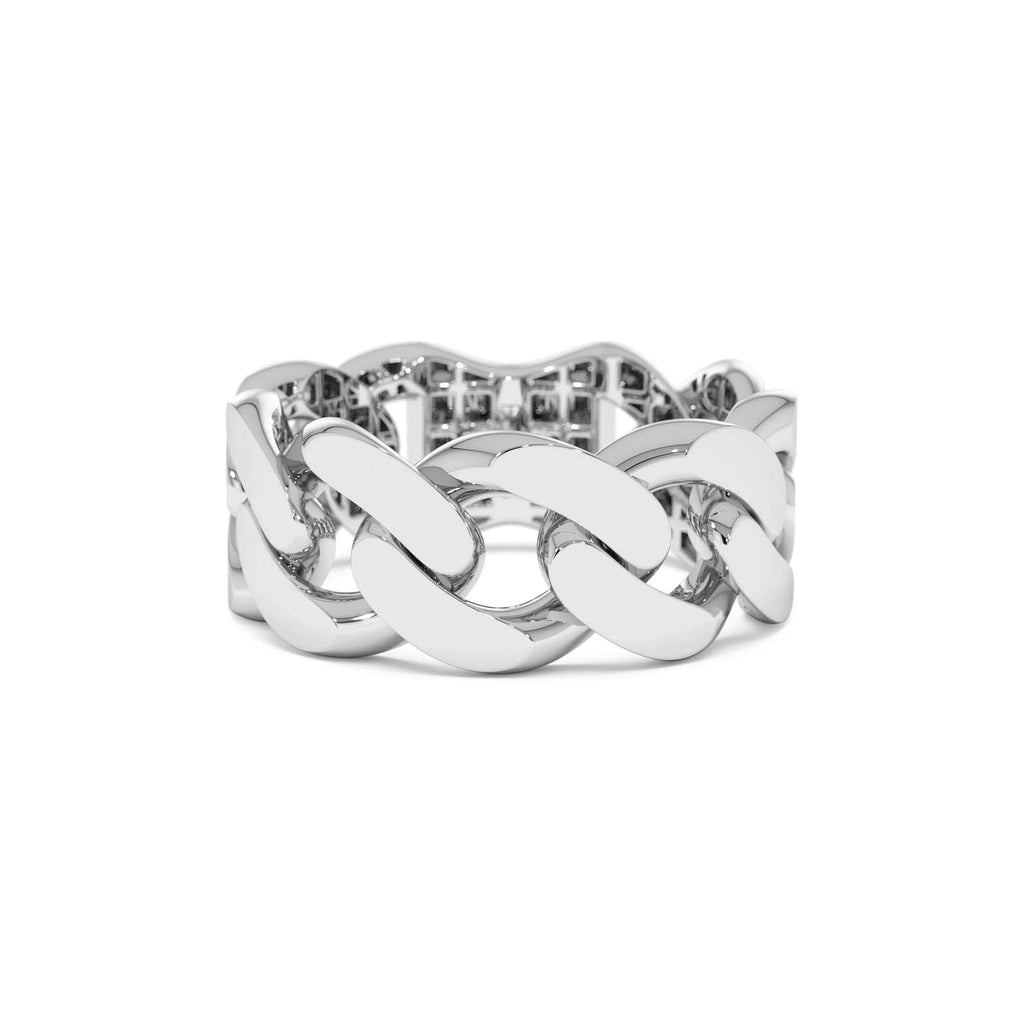 14k Gold 8MM Cuban Link Ring - view 3