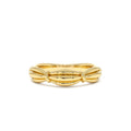 14k Gold Textured Knot Ring by Orlina Fine