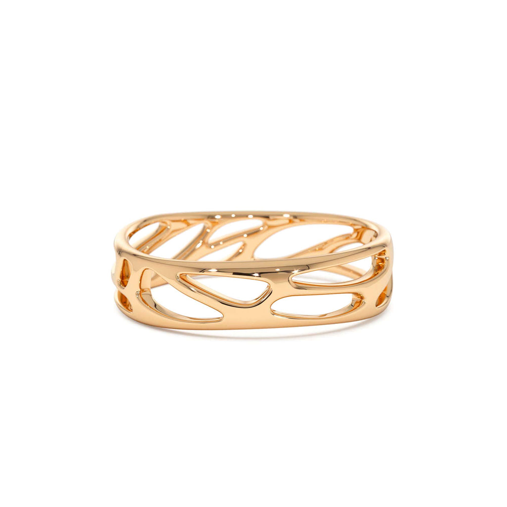 14k Gold Sculptural Band - view 3